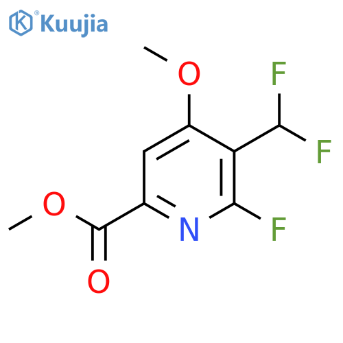 Methyl 3-(difluoromethyl)-2-fluoro-4-methoxypyridine-6-carboxylate structure