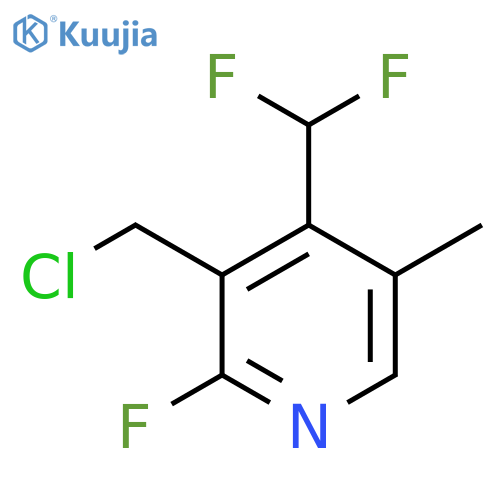3-(Chloromethyl)-4-(difluoromethyl)-2-fluoro-5-methylpyridine structure
