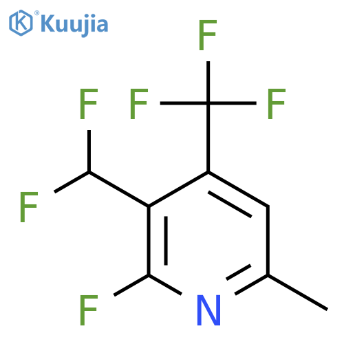 3-(Difluoromethyl)-2-fluoro-6-methyl-4-(trifluoromethyl)pyridine structure