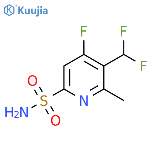 3-(Difluoromethyl)-4-fluoro-2-methylpyridine-6-sulfonamide structure