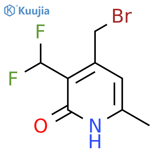 4-(Bromomethyl)-3-(difluoromethyl)-2-hydroxy-6-methylpyridine structure