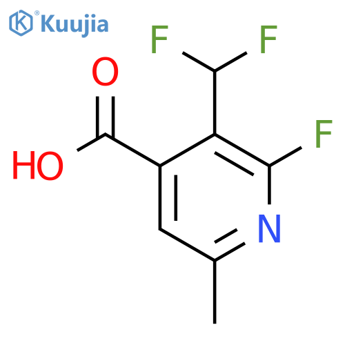 3-(Difluoromethyl)-2-fluoro-6-methylpyridine-4-carboxylic acid structure