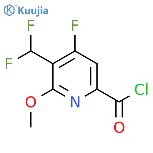 3-(Difluoromethyl)-4-fluoro-2-methoxypyridine-6-carbonyl chloride structure