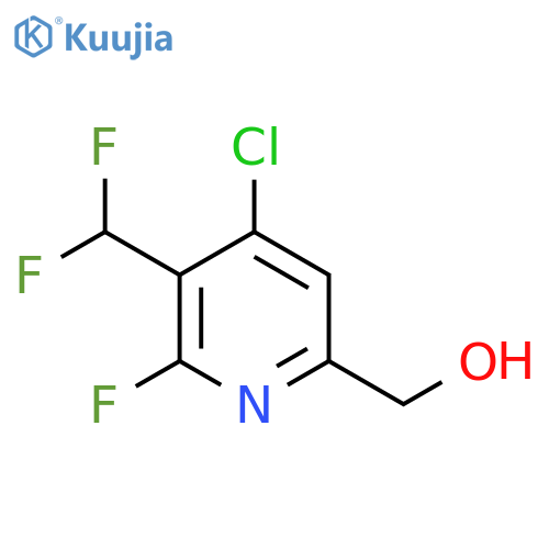 4-Chloro-3-(difluoromethyl)-2-fluoropyridine-6-methanol structure