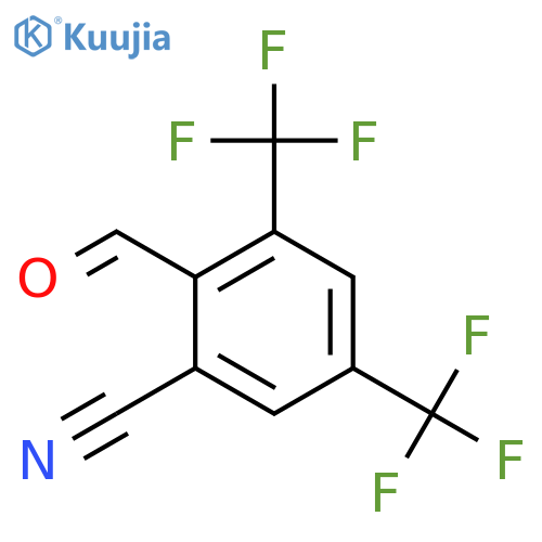 2,4-Bis(trifluoromethyl)-6-cyanobenzaldehyde structure