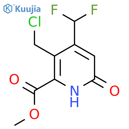 Methyl 3-(chloromethyl)-4-(difluoromethyl)-6-hydroxypyridine-2-carboxylate structure