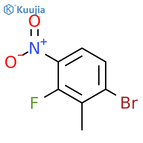 1-Bromo-3-fluoro-2-methyl-4-nitrobenzene structure