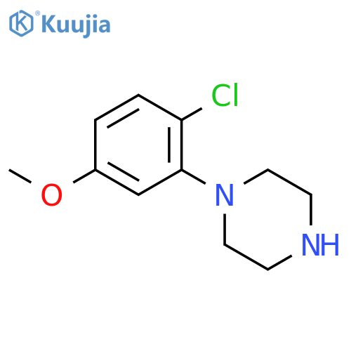 1-(2-chloro-5-methoxyphenyl)-Piperazine structure