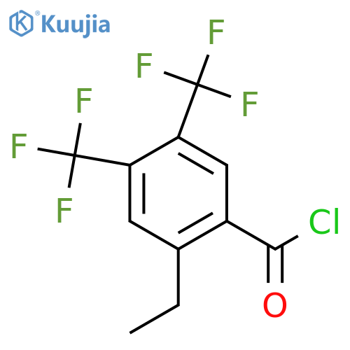 4,5-Bis(trifluoromethyl)-2-ethylbenzoyl chloride structure