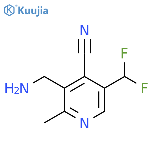 3-(Aminomethyl)-4-cyano-5-(difluoromethyl)-2-methylpyridine structure