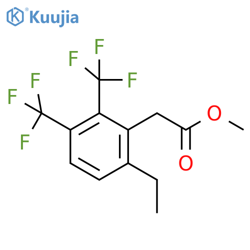 Methyl 2,3-bis(trifluoromethyl)-6-ethylphenylacetate structure
