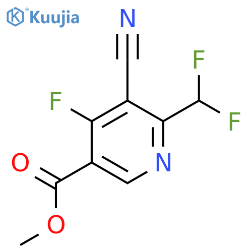 Methyl 3-cyano-2-(difluoromethyl)-4-fluoropyridine-5-carboxylate structure