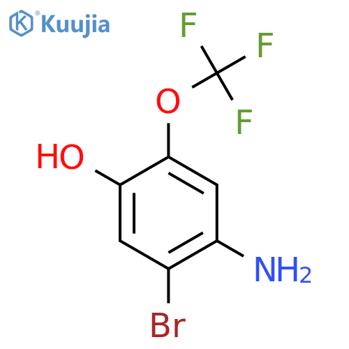 2-Bromo-4-hydroxy-5-(trifluoromethoxy)aniline structure