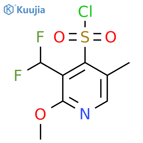 3-(Difluoromethyl)-2-methoxy-5-methylpyridine-4-sulfonyl chloride structure