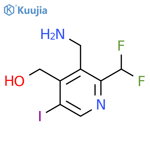 3-(Aminomethyl)-2-(difluoromethyl)-5-iodopyridine-4-methanol structure