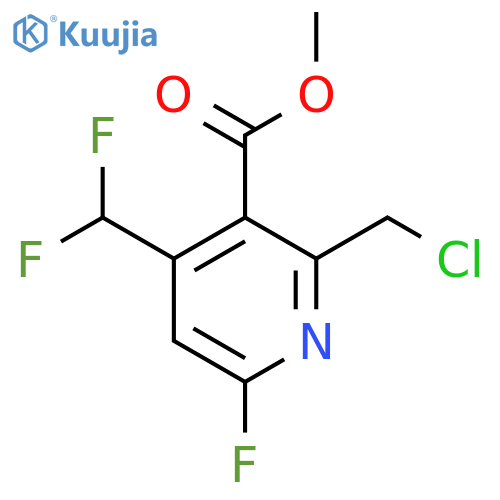 Methyl 2-(chloromethyl)-4-(difluoromethyl)-6-fluoropyridine-3-carboxylate structure