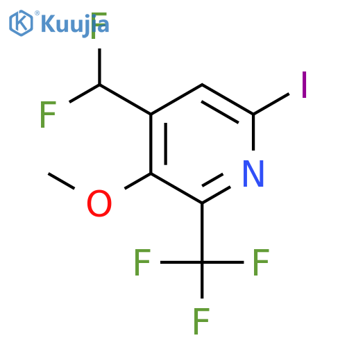 4-(Difluoromethyl)-6-iodo-3-methoxy-2-(trifluoromethyl)pyridine structure