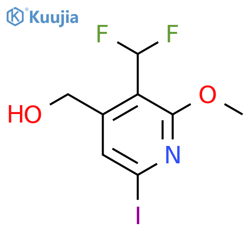 3-(Difluoromethyl)-6-iodo-2-methoxypyridine-4-methanol structure