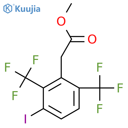 Methyl 2,6-bis(trifluoromethyl)-3-iodophenylacetate structure