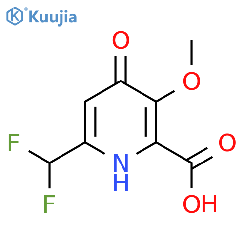 6-(Difluoromethyl)-4-hydroxy-3-methoxypyridine-2-carboxylic acid structure