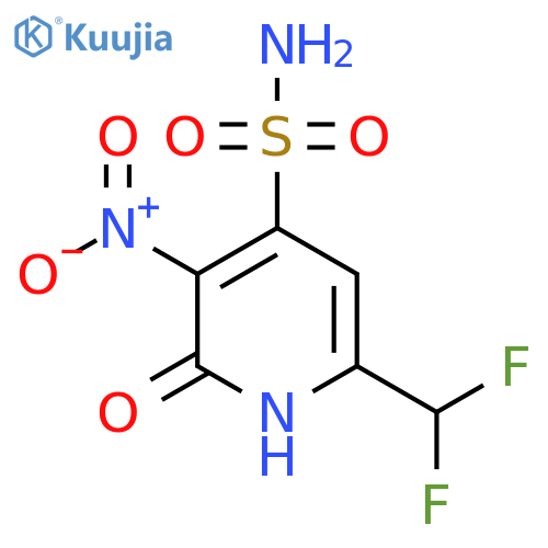 6-(Difluoromethyl)-2-hydroxy-3-nitropyridine-4-sulfonamide structure