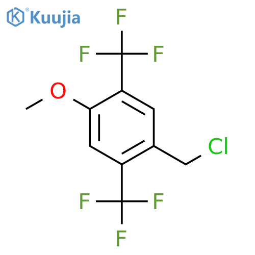 2,5-Bis(trifluoromethyl)-4-methoxybenzyl chloride structure