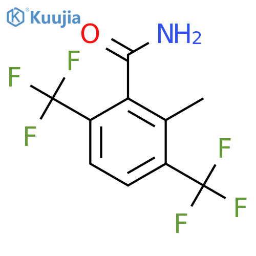 3,6-Bis(trifluoromethyl)-2-methylbenzamide structure