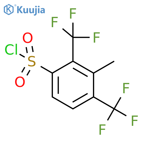 2,4-Bis(trifluoromethyl)-3-methylbenzenesulfonyl chloride structure