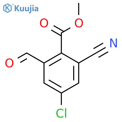 Methyl 4-chloro-2-cyano-6-formylbenzoate structure