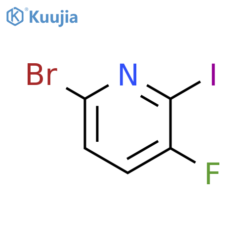 6-bromo-3-fluoro-2-iodopyridine structure