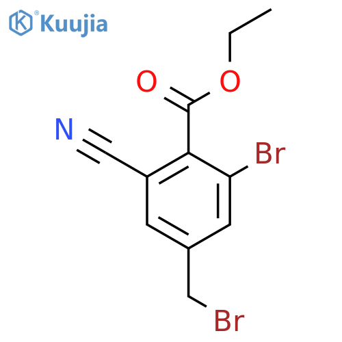 Ethyl 2-bromo-4-bromomethyl-6-cyanobenzoate structure