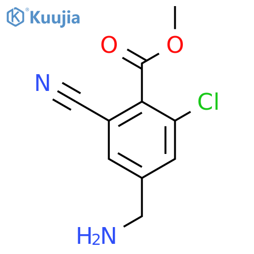 Methyl 4-aminomethyl-2-chloro-6-cyanobenzoate structure