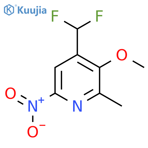 4-(Difluoromethyl)-3-methoxy-2-methyl-6-nitropyridine structure