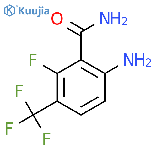 6-Amino-2-fluoro-3-(trifluoromethyl)benzamide structure