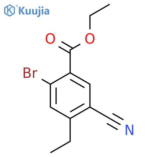 Ethyl 2-bromo-5-cyano-4-ethylbenzoate structure
