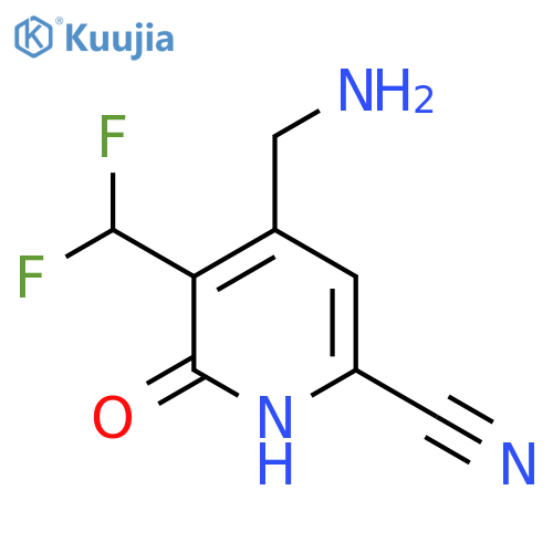 4-(Aminomethyl)-6-cyano-3-(difluoromethyl)-2-hydroxypyridine structure