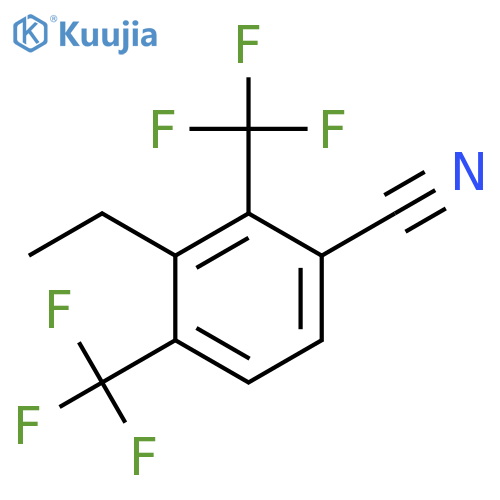 2,4-Bis(trifluoromethyl)-3-ethylbenzonitrile structure