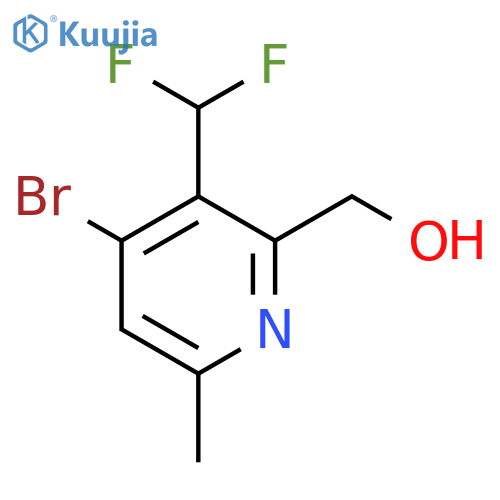 4-Bromo-3-(difluoromethyl)-6-methylpyridine-2-methanol structure