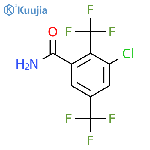 2,5-Bis(trifluoromethyl)-3-chlorobenzamide structure