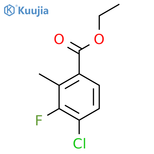 Ethyl 4-chloro-3-fluoro-2-methybenzoate structure