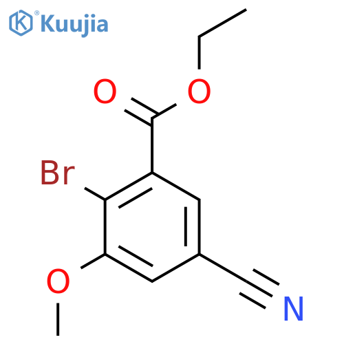 Ethyl 2-bromo-5-cyano-3-methoxybenzoate structure