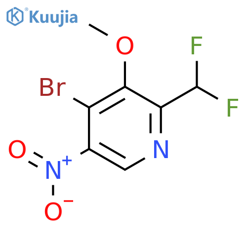 4-Bromo-2-(difluoromethyl)-3-methoxy-5-nitropyridine structure