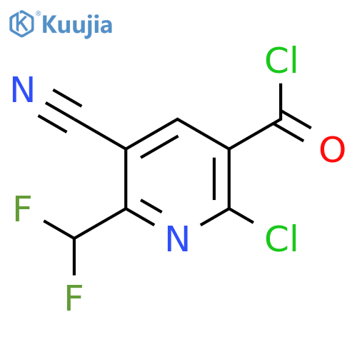 2-Chloro-5-cyano-6-(difluoromethyl)pyridine-3-carbonyl chloride structure