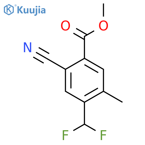 Methyl 2-cyano-4-difluoromethyl-5-methylbenzoate structure