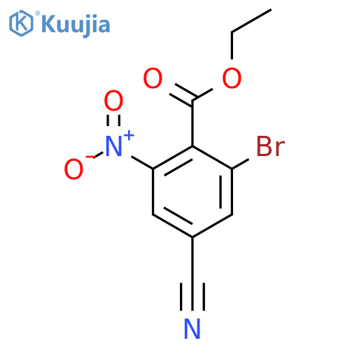 Ethyl 2-bromo-4-cyano-6-nitrobenzoate structure