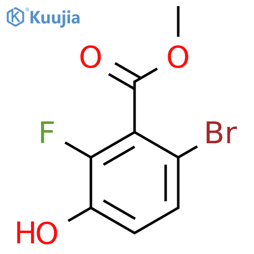 Methyl 6-bromo-2-fluoro-3-hydroxybenzoate structure