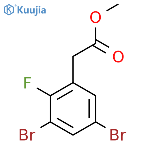 Methyl 3,5-dibromo-2-fluorophenylacetate structure