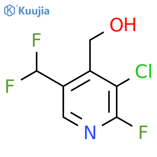 3-Chloro-5-(difluoromethyl)-2-fluoropyridine-4-methanol structure