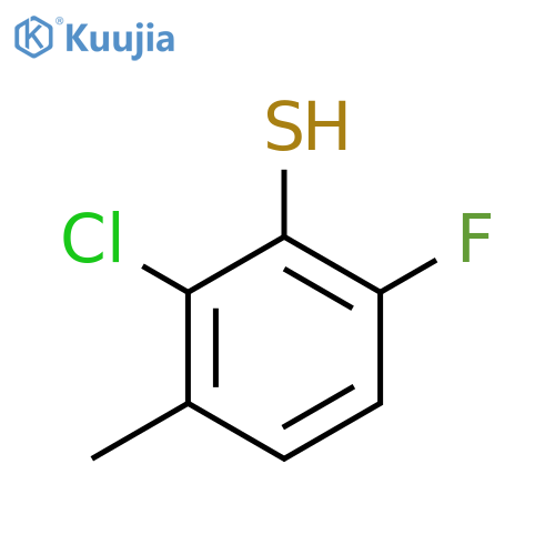 2-Chloro-6-fluoro-3-methylthiophenol structure