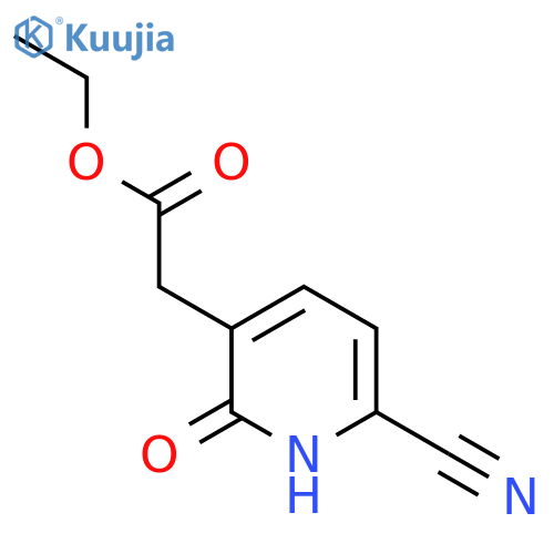 Ethyl 6-cyano-2-hydroxypyridine-3-acetate structure
